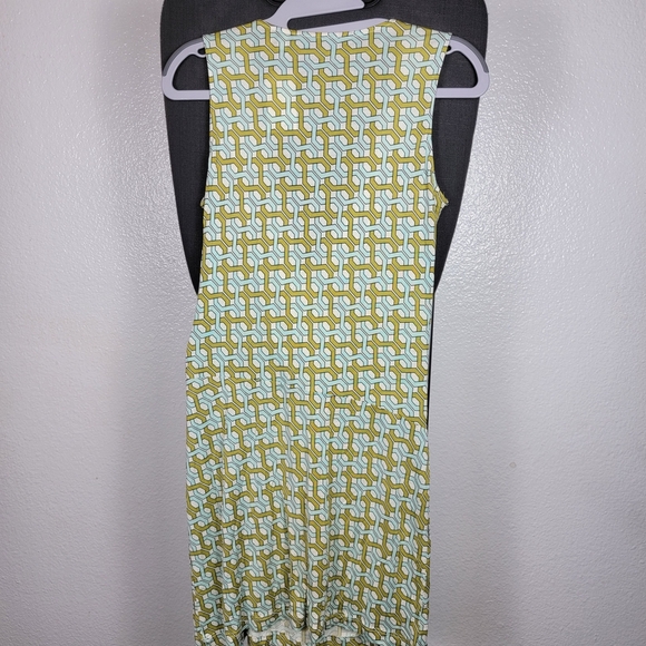 Tommy Bahama 100% Silk Dress Green Pattern Front Knot Women's Size XS - Picture 2 of 6